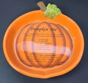 Ernte Pumpkin Pie Rezeptschale in Kürbisform Orange - Bild 1 von 7