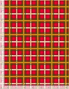 Christmas Joy Fabric | Metallic Red Green Plaid Print | Timeless Treasures YARD - Picture 1 of 1