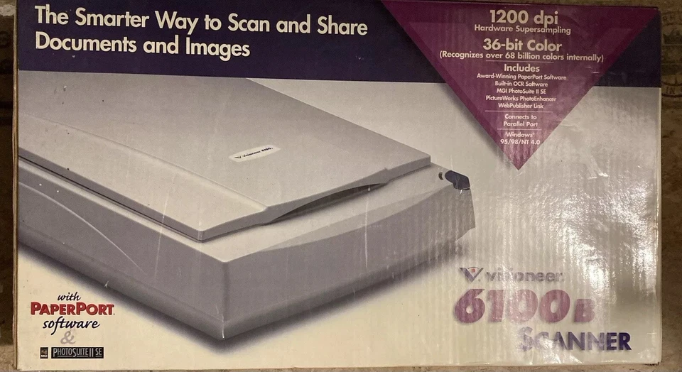 Visioneer PaperPort 6100B Flatbed Scanner - Image 1 of 1