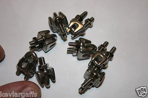 Abrazaderas de cable 1/8 pulgadas paquete de acero inoxidable de 8 - Imagen 1 de 2