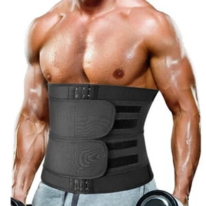 Männer Fettverbrennung Thermo Bauchstraffung Gürtel Abnehmen Taille Trainer Body Shaper Gürtel - Bild 1 von 12