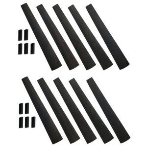10 diapasón violín ébano con tuerca tamaño 4/4 piezas de cuerda madera negro natural - Imagen 1 de 4