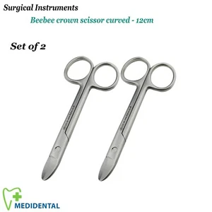 Tijeras para quirúrgica Beebee straight 10.5cm crown scissors dental instruments - Picture 1 of 4