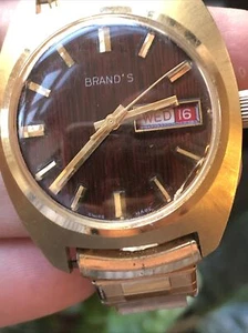 Vintage Brand's WINTON WATCH CO Men's manual 17j swiss 1970s? 10K Gold F. Band - Picture 1 of 12
