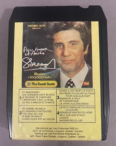 GILBERT BÉCAUD • AVEC AMOUR ET AMITIÉ • 1978 CANADA 8 TRACK TAPE • RESTORED! - Picture 1 of 4