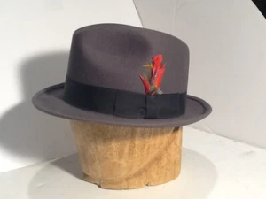 Vintage Bollman Fedora Hat Size 7-1/8 - Picture 1 of 10