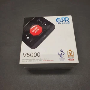 CPR Bloker połączeń V5000 Blok linii stacjonarnej Spam Niechciane połączenia telefoniczne ŁATWE - Zdjęcie 1 z 7