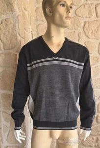 Pull gris neuf avec laine mérinos Griffon (vt) - Imagen 1 de 6