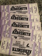 1978 Aerosmith unused original tickets 5 in consecutive order free shipping 