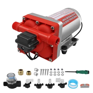 Water Diaphragm Pump Self-Priming Pump 70 PSI 6 GPM Boat RV Camper Marine 110V - Picture 1 of 17