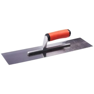 AMTECH 40 x 10cm FINISHING TROWEL COMFORTABLE SOFT GRIP HANDLE POLISHED STEEL - Picture 1 of 3