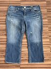Silver Jeans Womens Tuesday Capri Distressed size 20