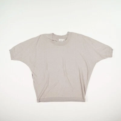 CANDA C&A Damen Pullover Gr. L braun beige silber Rundhals Langarm Pulli Strick - Bild 1 von 4