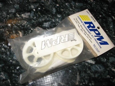 RC RPM Sedan Wheels Spartan Spoke Plastic White (2) 8076W - Image 1 of 2