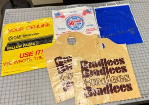 Vintage 80er Jahre Sammlung Werbe- & Einkaufstüten Plastiktüten - Bradles , 1985 - Bild 1 von 10