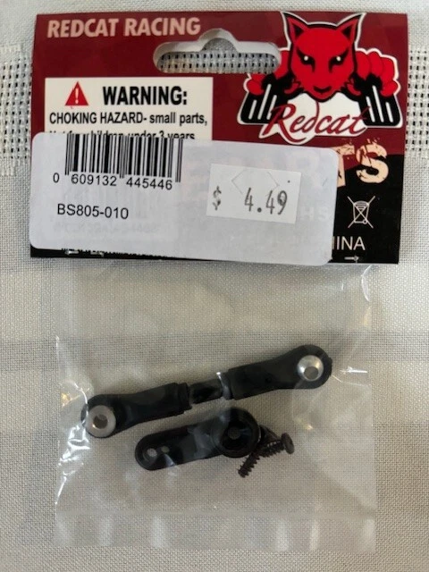 Redcat Part #BS805-010: Servo Horn & Linkage with Screws - Image 1 of 1