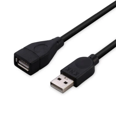 NUEVO PARA Cable de Datos Cable de Extensión USB Macho a Hembra 2.0 Negro 1.5M Cable USB Foto 1 de 4