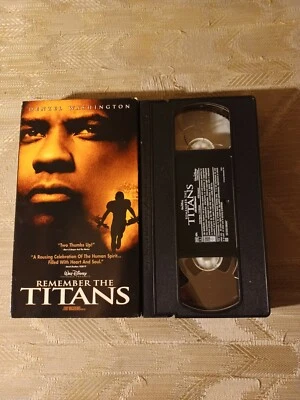 Remember The Titans VHS Disney Denzel Washington PG Will Patton Closed Captioned - Image 1 of 4