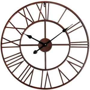 Utopia Alley Roman Round Wall Clock, Distressed Finish, Bronze, 24 in. Round - Picture 1 of 6