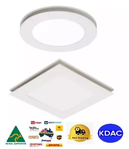 MARTEC FLOW Round Square Bathroom Kitchen Exhaust Fan LED Light Air Extraction - Picture 1 of 4
