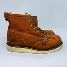 THOROGOOD AMERICAN HERITAGE 6″ "TOBACCO" FIRM MOC SOFT TOE WORK BOOTS SIZE 11.5D