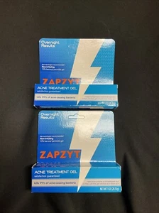 Lot Of 2 ZAPZYT Maximum Strength Acne Treatment Gel 1 Oz Each - Picture 1 of 1