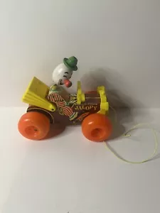Vintage Fisher Price Jalopy Clown Auto 1965 Zugspielzeug Retro funktioniert - Bild 1 von 5