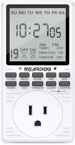 Outlet Timer, NEARPOW Multifunctional Programmable Timer with Countdown - Picture 1 of 12