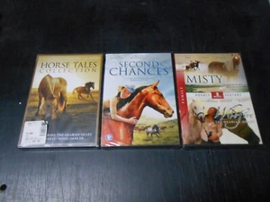 Lot (4) Pony Horse Equestrian DVD Movies Misty Wildfire Wind Dancer Mary White - Picture 1 of 6