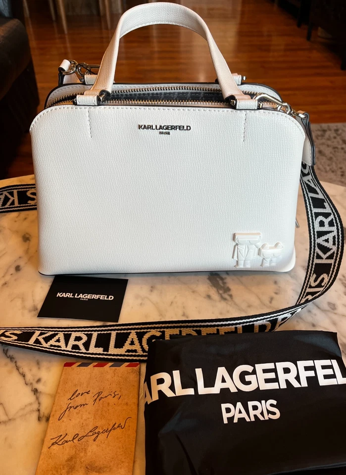 Karl Lagerfeld Maybelle Top Handle Crossbody Bag Cat Retailed $228 NWOT READ - Image 1 of 4