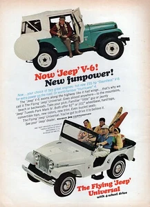 1965 Jeep CJ-5 "New Fun Power" Original Color Print Ad - Picture 1 of 1