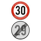 Round Birthday Invitation Cards - Traffic Sign Tempos Sign