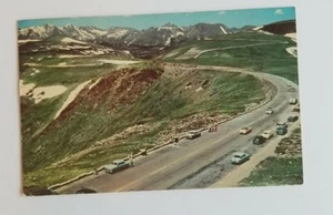 Postcard Tundra Curves on Trail Ridge Road Colorado with 5 Cent Stamp 1964 - Picture 1 of 10