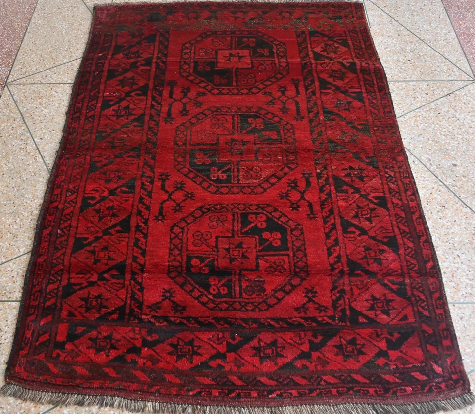 Afghan Turkmani Rug - Imagem 1 de 4