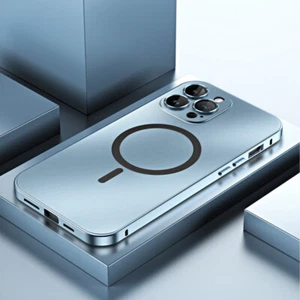 Funda Magsafe de lujo para iPhone 15 Pro Max 14 13 12 magnética dura protección parachoques - Imagen 1 de 27