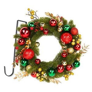 Weihnachtskranz 40cm Türkranz Weihnachten Weihnachtsadventskranz Weihnachtsdeko - Bild 1 von 8