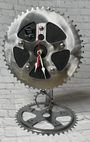 CLOCK- Resource Revival Recycled Bicycle Parts Clock- Works Cover