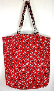 Handmade Reversible & Washable Tote Bag Lots Of Lady Bugs Print W Pockets - Picture 1 of 14