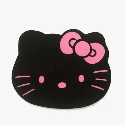 Hello Kitty Black With Pink Bow Mouse Pad For Computer Laptop Office Desk Decor - Image 1 of 3