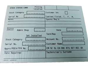 Granda Television Stock Tarjeta Estado Técnico Reparación Tarjeta Trabajo Lote x 90+ De Colección - Imagen 1 de 8
