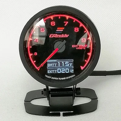 Car LCD Digital Display Turbo Boost Water Temp Meter Fuel Air Fuel Ratio Gauge - Image 1 of 4