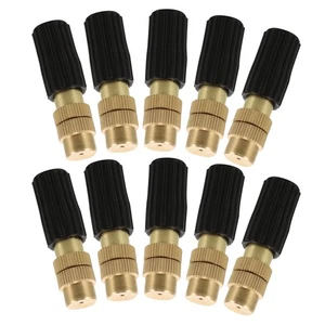 10 Pcs Copper Adjustable Irrigation System Nozzles for Garden Watering - Picture 1 of 12