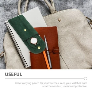 Juego de 2 fundas para bolsas de almacenamiento de relojes bolsas de transporte de viaje para hombres y hombres - Imagen 1 de 11
