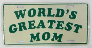 Matrícula WORLD'S GREAT MOM ALUMINIO - NUEVA - Imagen 1 de 1