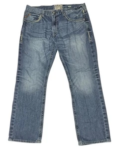 Ariat M5 Straight Fit Straight Leg Whisker Jeans Herren 38x32 Ridgeline Denim Blau - Bild 1 von 9