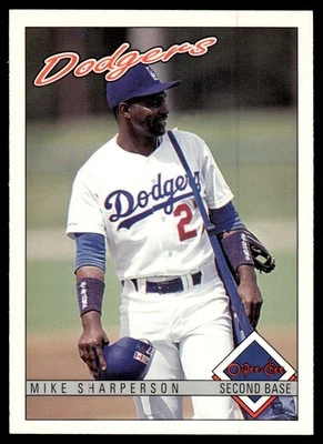 1993 O-Pee-Chee Mike Sharperson Los Angeles Dodgers #346 - Image 1 of 2