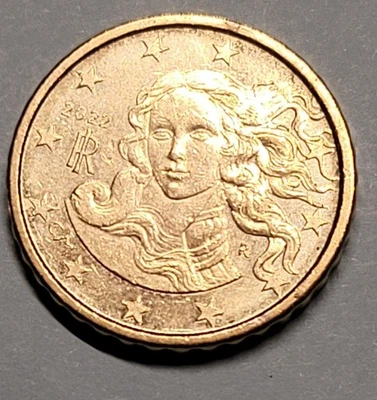 2022 Italy 10 Euro Cent Coin, Venus, Nordic Gold, 19mm - Image 1 of 3