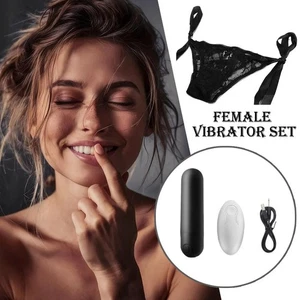 Lace Wearing Wireless Remote Control Jumping Egg Detachable Female Set - Picture 1 of 19