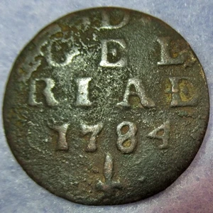 Certificate of Authenticity 1784 New York Penny Colonial Copper Cent Gelderland - Picture 1 of 4