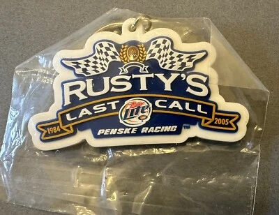 NASCAR Rusty’s Last Call Miller Lite Keychain Penske Racing Keychain  - Image 1 of 2